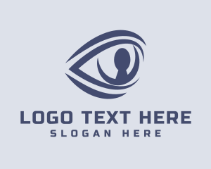 Privacy - Eye Keyhole Security logo design