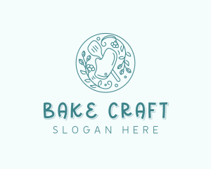 Floral Spatula Bakery logo design