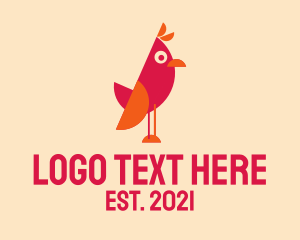 Avian - Cute Cartoon Bird logo design