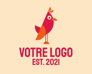 Safari - Cute Cartoon Bird logo design