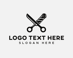 Grooming - Barbershop Haircut Shears logo design