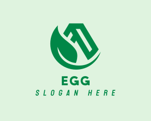 Organic Products - Leaf Nature Letter A logo design