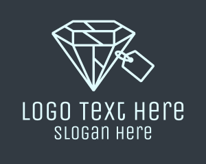 Geometric Diamond Price Tag Logo
