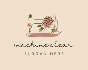 Rose Sewing Machine logo design