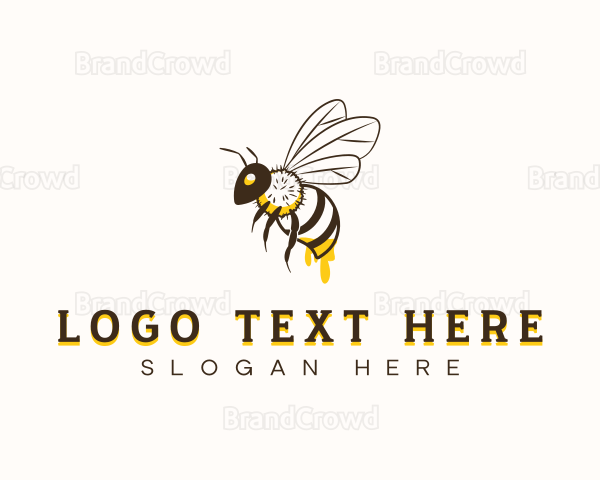 Bee Honey Drip Logo