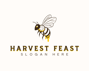 Bee Honey Drip logo design