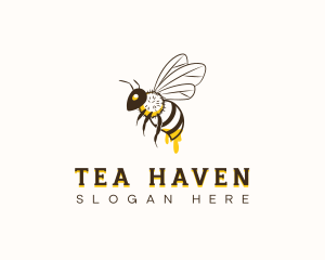 Bee Honey Drip logo design