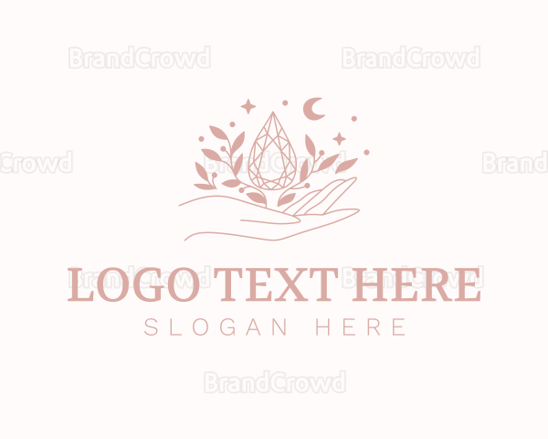 Hand Gemstone Jewelry Logo