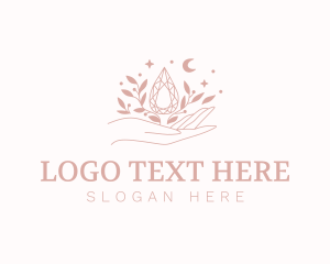 Bloom - Hand Gemstone Jewelry logo design