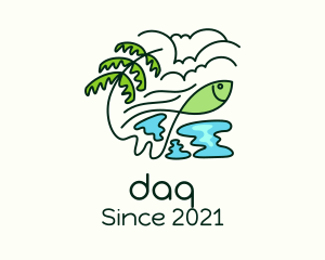 Coast - Tropical Fish Fishing logo design