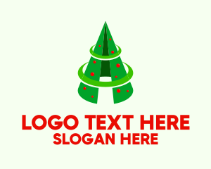 Cone Christmas Tree  Logo