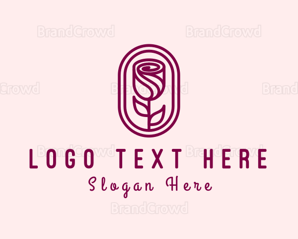 Elegant Rose Floral Logo