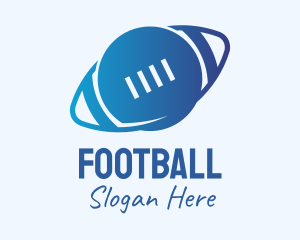 Planetary - Blue Football Planet logo design