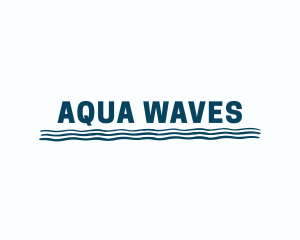 Sea Wave Beach Coast logo design