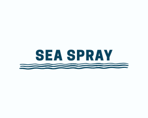 Sea Wave Beach Coast logo design