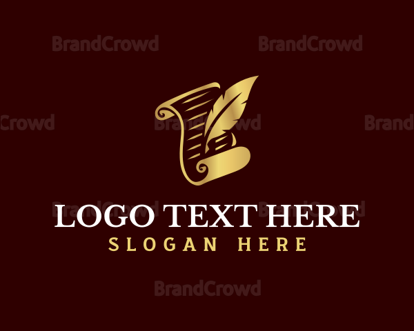 Feather Quill Scroll Logo