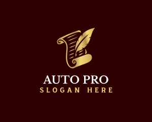 Feather Quill Scroll Logo