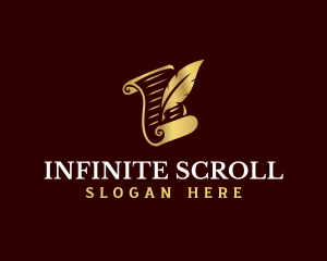 Feather Quill Scroll logo design