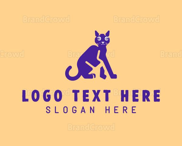 Pet Cat Veterinary Logo