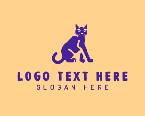 Orange Cat - Pet Cat Veterinary logo design