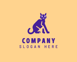 Pet Cat Veterinary Logo