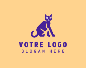 Pet Cat Veterinary logo design