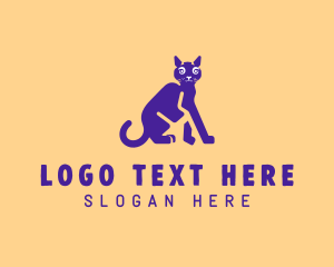 Pet Cat Veterinary Logo