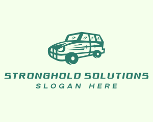 Green SUV Car Logo