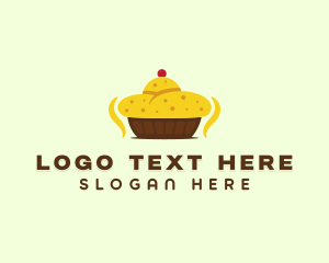 Dessert - Hot Cherry Pie logo design