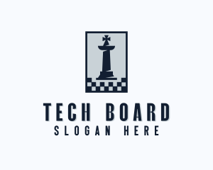 King Chess Board logo design