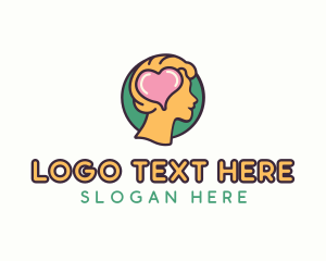Psychology - Heart Head Counseling logo design