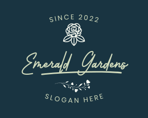 Elegant Rose Flower logo design