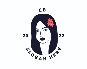 Flower - Beauty Woman Model logo design