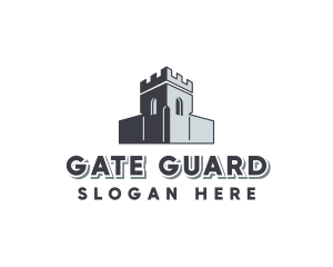 Gate - Castle Fortress Tower logo design