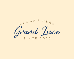 Grand - Elegant Cursive Business logo design