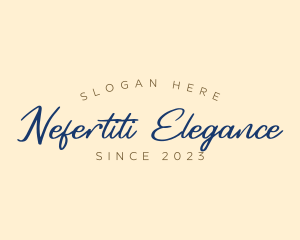 Elegant Cursive Business logo design