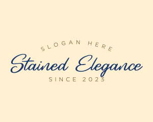 Elegant Cursive Business logo design