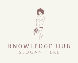 Porn - Nude Woman Lingerie logo design