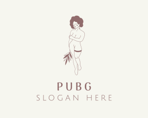 Plastic Surgery - Nude Woman Lingerie logo design