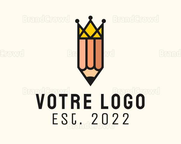 Royal Crown Pencil Logo