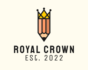 Royal Crown Pencil  logo design