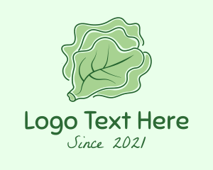Lettuce - Cabbage Vegetable Minimalist logo design