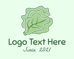 Leaf - Cabbage Vegetable Minimalist logo design