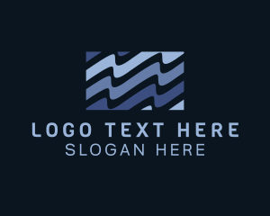 Flag - Box Wave Business logo design