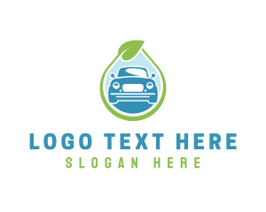 Cleaning - Eco Friendly Car Wash logo design