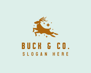 Premium Reindeer Deer logo design