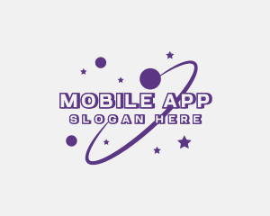 Galaxy Star Planet Orbit Logo