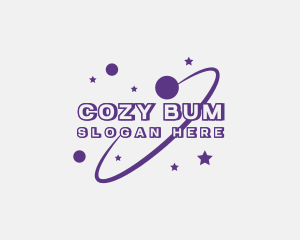 Galaxy Star Planet Orbit logo design