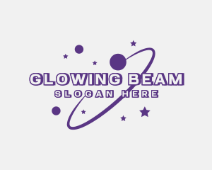 Galaxy Star Planet Orbit logo design