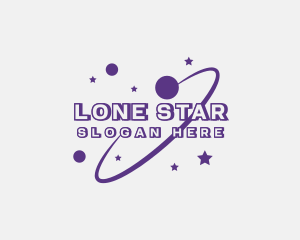 Galaxy Star Planet Orbit logo design